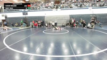 72 lbs 1st Place Match - Logun Walker, Clearwater Valley Wrestling Club vs Grey Dias, Shootbox Rigby