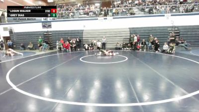 72 lbs 1st Place Match - Logun Walker, Clearwater Valley Wrestling Club vs Grey Dias, Shootbox Rigby