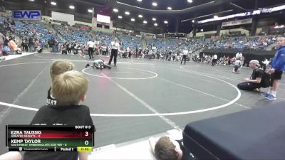 49 lbs Quarterfinal - Ezra Taussig, Greater Heights vs Kemp Taylor, Southwest Timberwolves Kids Wr