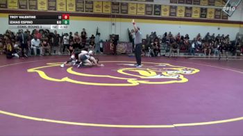 125 lbs Cons. Round 3 - Troy Valentine, Lassen College vs Izaias Espino, Modesto Junior College