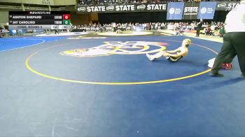 Boys 3A 126 lbs Cons. Round 5 - Jay Carolino, Timberline vs Ashton Shepard, Cheney