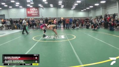 114 lbs Cons. Round 3 - Allison Zarnowski, Powerhouse Wrestling Academy vs Alijah Franklin, Bull Island Grappling