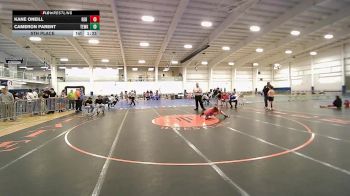 97 lbs 5th Place - Kane ONeill, Red Roots WC vs Cameron Parent, Tewksbury