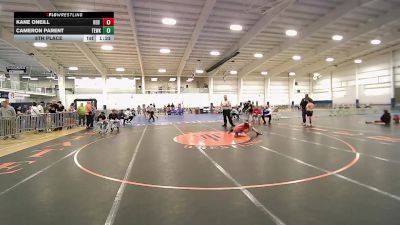 97 lbs 5th Place - Kane ONeill, Red Roots WC vs Cameron Parent, Tewksbury
