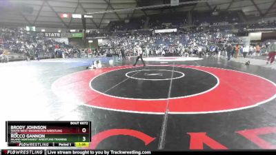 113 lbs Quarterfinal - Brody Johnson, South West Washington Wrestling Club vs Rocco Gannon, Inland Northwest Wrestling Training Center