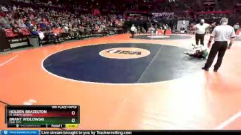 1A 120 lbs 5th Place Match - Brant Widlowski, Coal City vs Holden Brazelton, St. Joseph (Ogden)