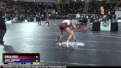 103 lbs 5th Place Match - Avery Kibelbek, King University vs Odelia Lopez, Schreiner University