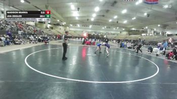 132 lbs Placement Matches (8 Team) - Madison Miarka, Cleveland High School Girls vs Ava Ziegler, Clarksville High School Girls