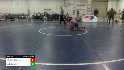 114 lbs Round 2 - Nehemiah Boyden, Backyard Bullies Wrestling Club vs Johnathan Belcher, North Carolina