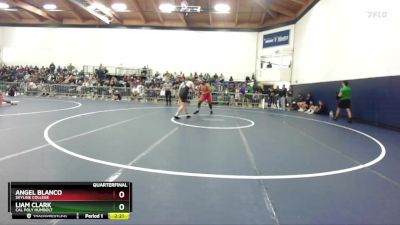 285 lbs Quarterfinal - Angel Blanco, Skyline College vs Liam Clark, Cal Poly Humbolt