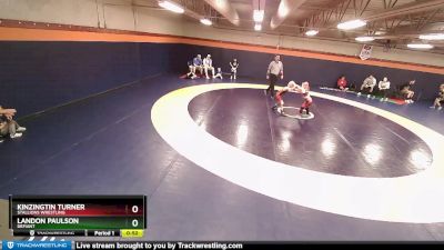 55-57 lbs Round 1 - Kinzingtin Turner, Stallions Wrestling vs Landon Paulson, Defiant