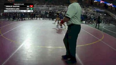 140 lbs 5th Place Match - Francesca Lara, Miami Palmetto vs Denalie Dauphin, Osceola (Kissimmee)
