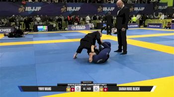 Sarah Rose Block vs Yinyi Wang 2026 European Jiu-Jitsu IBJJF Championship