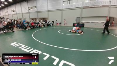 285 lbs Round 1 (8 Team) - Benjamin Hartman, Oregon vs Caleb Rodriguez, Florida