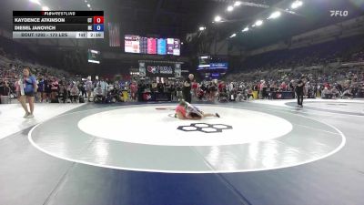 170 lbs Champ. Rd Of 128 - Kaydence Atkinson, CT vs Diesel Janovich, NE