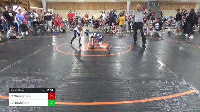 58 lbs Semifinal - Troy Wescott, N Syracuse vs Jared Davis, Turbotville