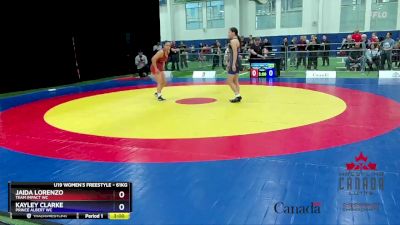 61kg Champ. Round 1 - Jaida Lorenzo, Team Impact WC vs Kayley Clarke, Prince Albert WC