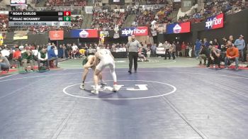 AA - 126 lbs Cons. Round 3 - Isaac Mckamey, Great Falls CMR vs Noah Carlos, Billings Senior High School