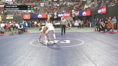AA - 126 lbs Cons. Round 3 - Isaac Mckamey, Great Falls CMR vs Noah Carlos, Billings Senior High School