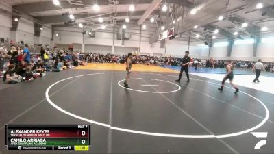 100 lbs Champ. Round 1 - Alexander Keyes, Texas Elite Wrestling Club vs Camilo Arriaga, Apex Grappling Academy