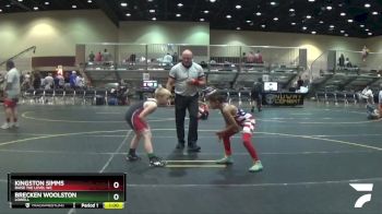 82 lbs Quarterfinal - Brecken Woolston, Lowell vs Kingston Simms, RAISE THE LEVEL WC