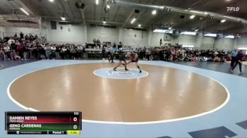 132 lbs Quarterfinal - Geno Cardenas, Pomona vs Damien Reyes, Mesa Ridge