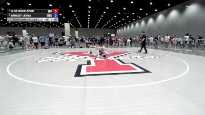 81 lbs Champ. Round 5 - Kloe Routledge, Husky Wrestling Club vs Brinley Leyba, Team Tulsa Wrestling Club