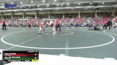 96 lbs Champ. Round 2 - Cam Carter, Columbus vs Kellen Williams, Dodge City