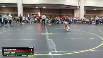55 lbs Cons. Round 2 - Jaxson Knop, Ares vs Ronan Niemer, Contenders