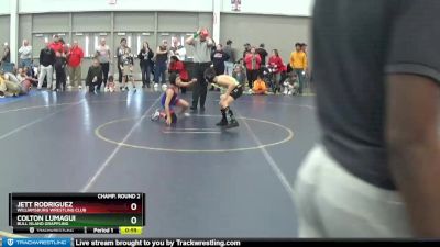 71 lbs Champ. Round 2 - Colton Lumagui, Bull Island Grappling vs Jett Rodriguez, Williamsburg Wrestling Club