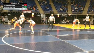 115 lbs Round Of 16 - Donald Crawley, Bristol Township vs Jaxen Schaeffer, Pine Grove