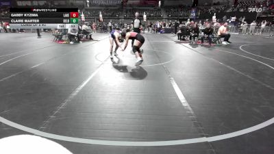 112 lbs Consi Of 8 #2 - Gabby Kyzima, Lakeland vs Claire Marter, Delran