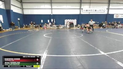 105 lbs Round 5 - Ryan Wardlaw, Small Town Wrestling vs Daewon Cooke, Team Real Life