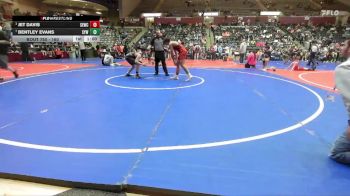 160 lbs Cons. Semi - Jet Davis, Springdale Elite Wrestling Club vs Bentley Evans, Searcy Youth Wrestling
