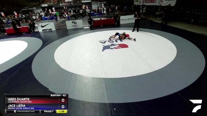 62 lbs Semifinal - Ares Duarte, California Grapplers vs Jace Liera ...