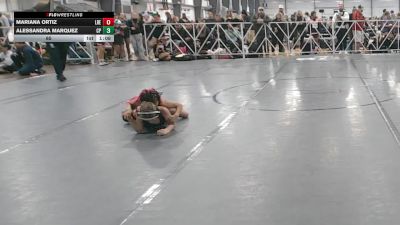 65 lbs Round 2 (10:45am Saturday) - Mariana Ortiz, Lady Reapers vs Alessandra Marquez, Cali Pink