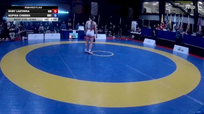 61kg 5th Place Match - Ruby Lastiwka, Calgary Spartan Wrestling Club vs Sophia Cheema, Matmen Wrestling Club