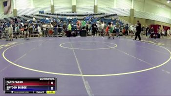 88 lbs Quarterfinal - Faris Farah, IL vs Bryden Bisbee, OH