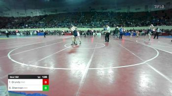 150 lbs Round Of 16 - Tyson Grundy, Saint's Wrestling Club vs Brody Sherman, Blanchard High School