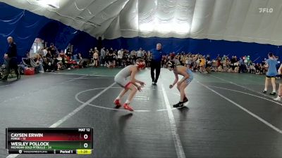 92 lbs Finals (2 Team) - Wesley Pollock, Michigan Gold Pitbulls vs Caysen Erwin, FORGE