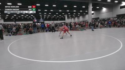 157 lbs Cons. Sub-rd Of 16 - Bryce Rowland, Mat Demon Wrestling Club vs Cannon Vincent, Arkansas Regional Training Center