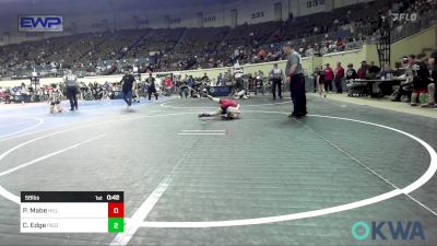 58 lbs Quarterfinal - Parker Mabe, Hilldale Youth Wrestling Club vs Cooper Edge, Piedmont