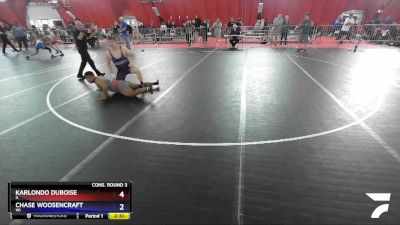 195 lbs Cons. Round 3 - Karlondo Duboise, IL vs Chase Woosencraft, WI