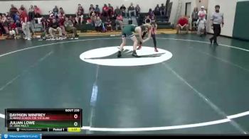 126 lbs Championship Bracket - Julian Lowe, St. John Paul II vs Daymion Winfrey, Alabama School For The Blind