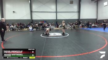 125 lbs Round 3 - Daylen Jimenez/clay, Clark County Youth Wrestling vs Nathan Whittinghill, Unattached