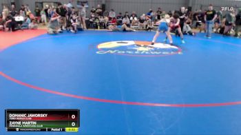 113 lbs Cons. Round 1 - Zayne Martin, Peninsula Wrestling Club vs Domanic Jaworsky, Toro World Club