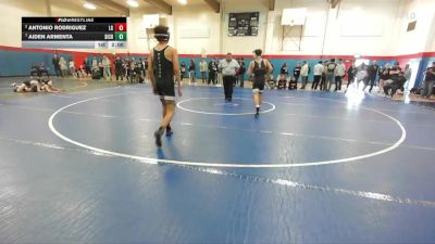 Boys 126 lbs Quarterfinal - Aiden Armenta, Silver Creek Boys vs Antonio Rodriguez, Los Gatos Boys