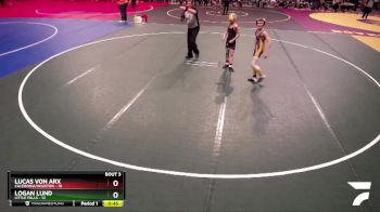 84 lbs Quarterfinals (8 Team) - Logan Lund, Little Falls vs Lucas Von Arx, Caledonia/Houston
