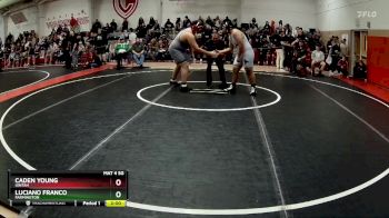 285 lbs Champ. Round 2 - Caden Young, Uintah vs Luciano Franco, Farmington