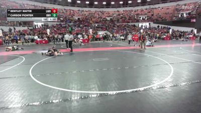 95 lbs Cons. Round 4 - Bentley Mattie, West Salem Bangor Wrestling vs Carson Piontek, Askren Wrestling Academy